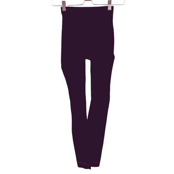 Lululemon Women 2 Zoned In Tight 27in Cassis Deep Purple Athletic Leggings Pants - Picture 1 of 12